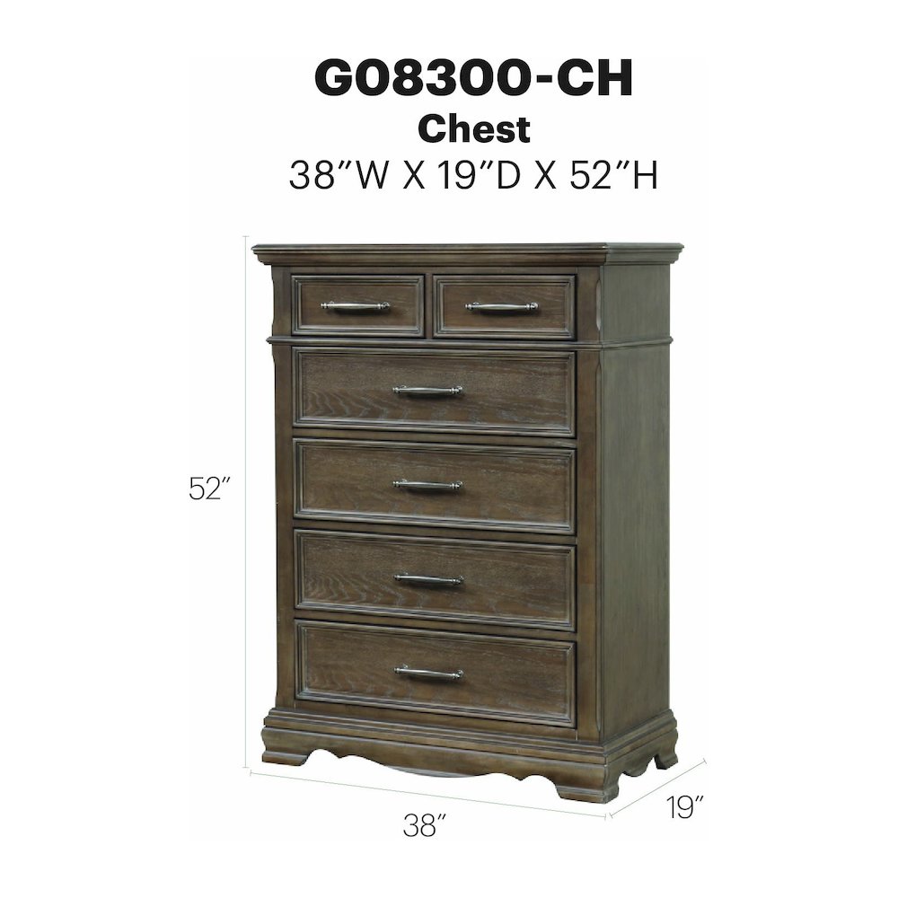Stirling G08300-CH Chest Gray. Picture 8