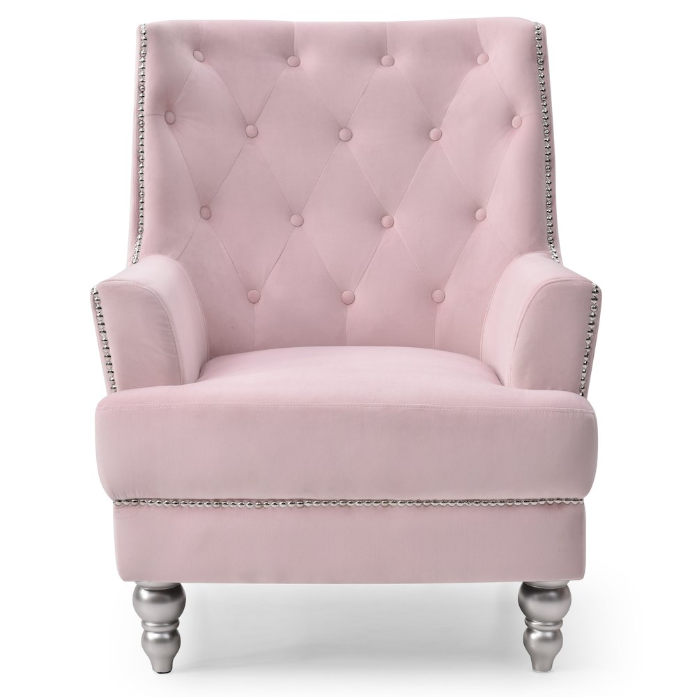 Glory Furniture Pamona Accent Chair in Pink Color. Picture 2