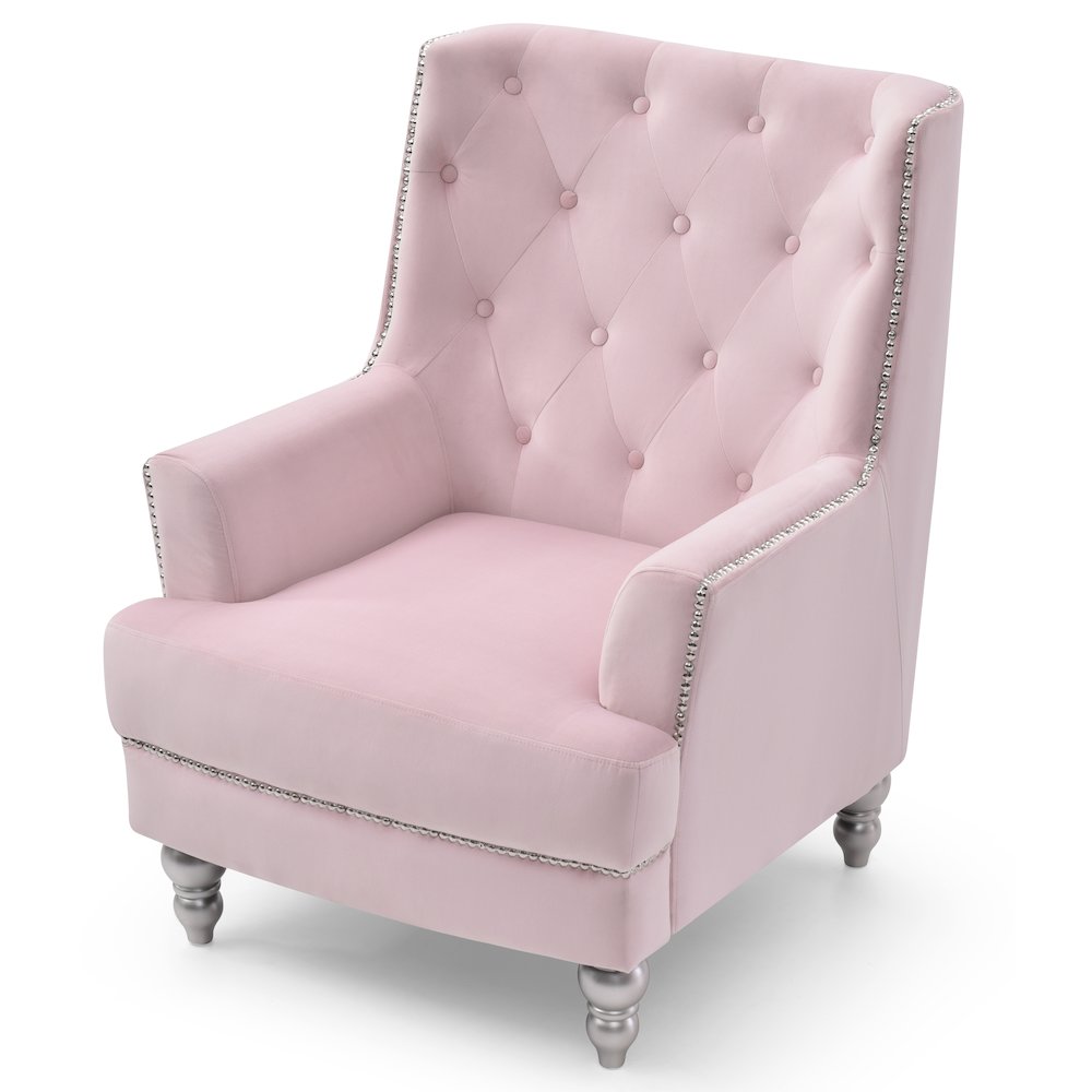 Glory Furniture Pamona Accent Chair in Pink Color. Picture 3