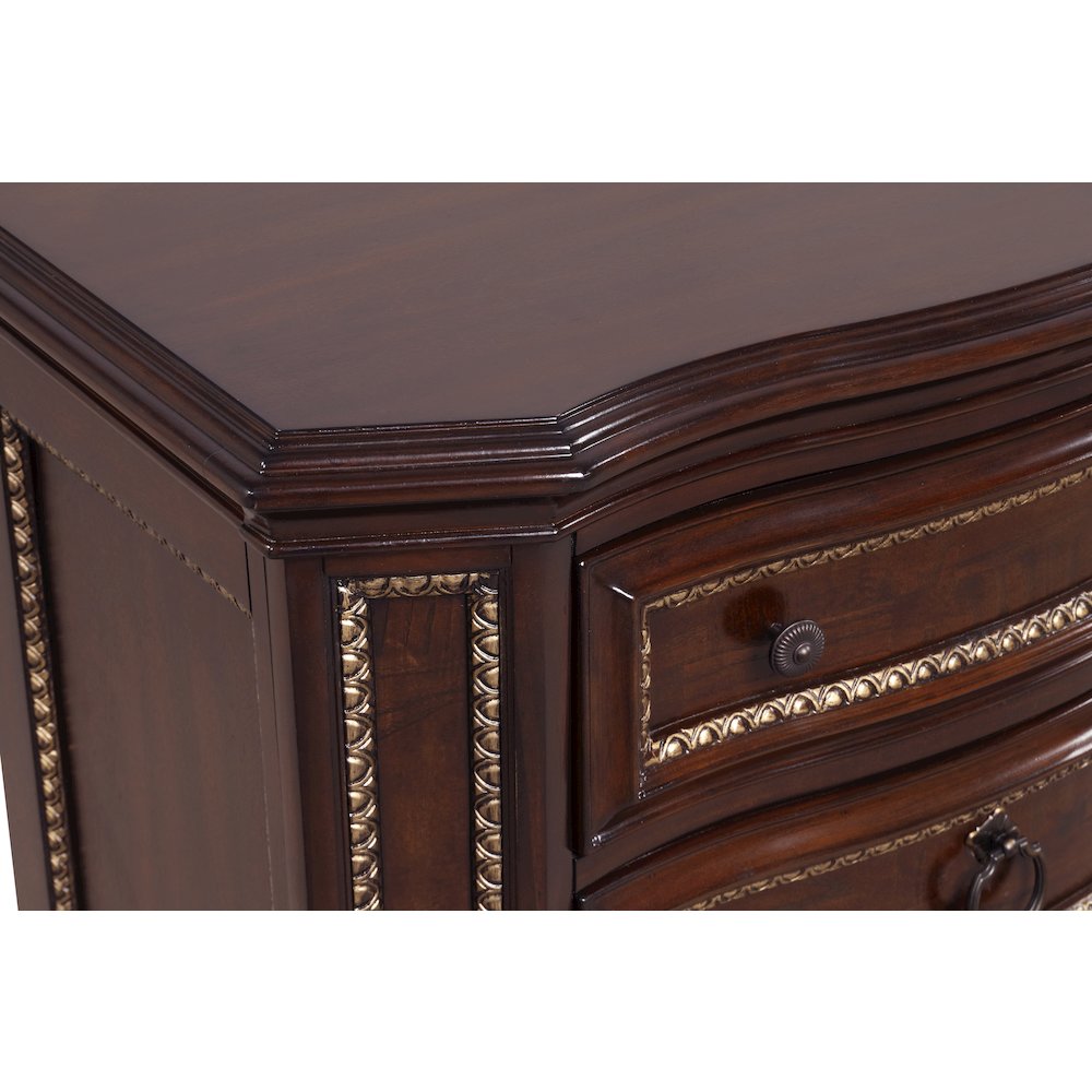 Glory Furniture Paris Dresser in Classic Cherry Color. Picture 2