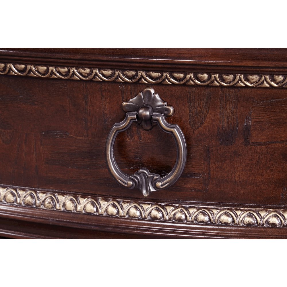 Glory Furniture Paris Dresser in Classic Cherry Color. Picture 4