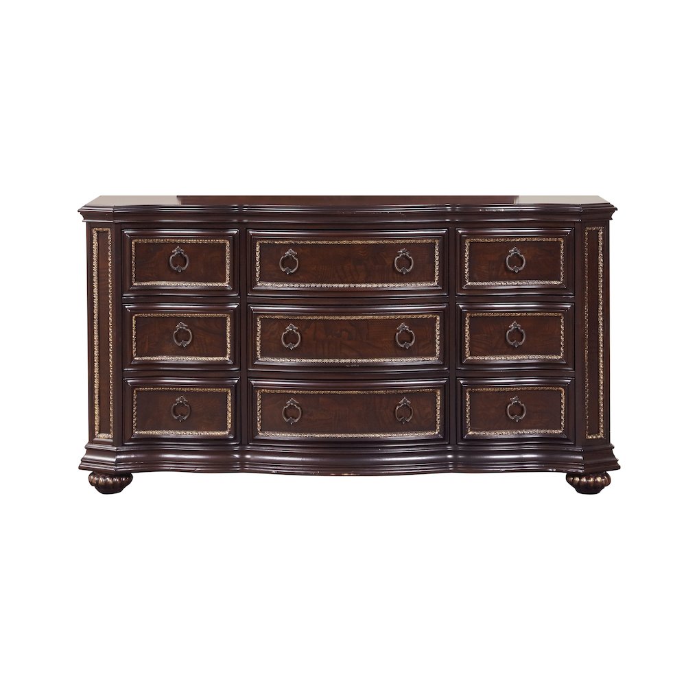 Glory Furniture Paris Dresser in Classic Cherry Color. Picture 7