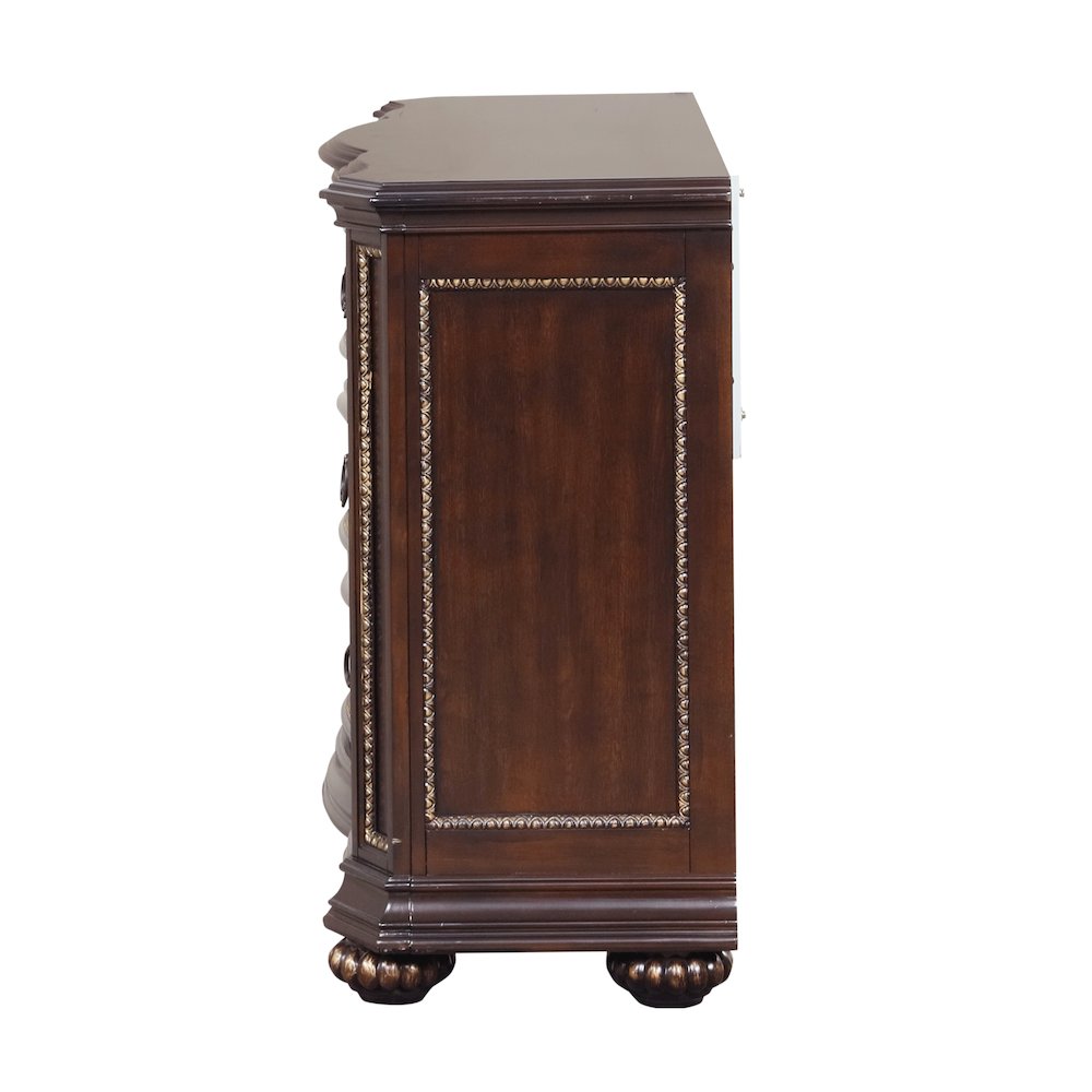 Glory Furniture Paris Dresser in Classic Cherry Color. Picture 5