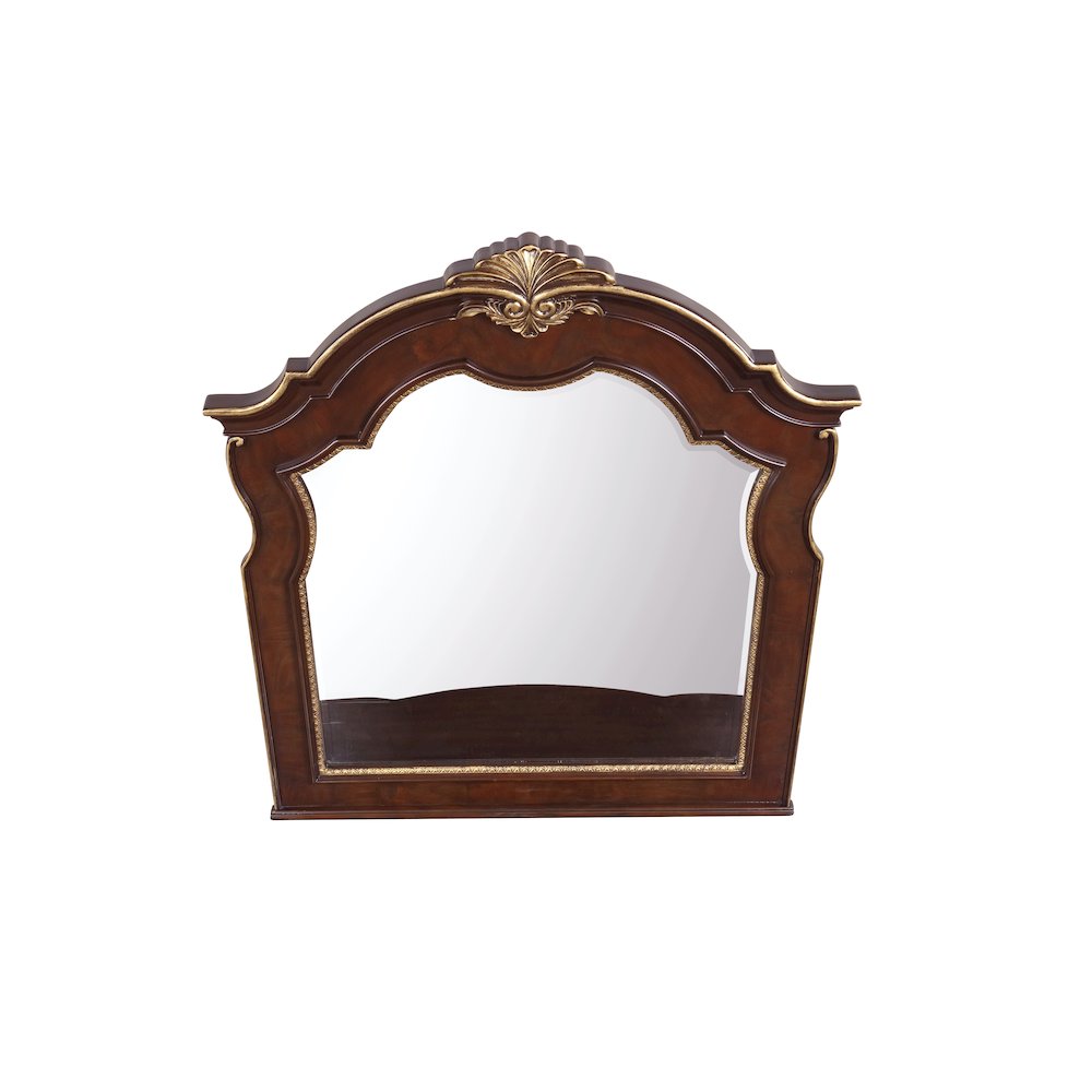 Glory Furniture Paris Mirror in Classic Cherry Color. Picture 5