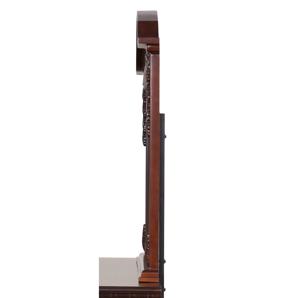 Glory Furniture Lyndon Mirror in Classic Cherry Color. Picture 4