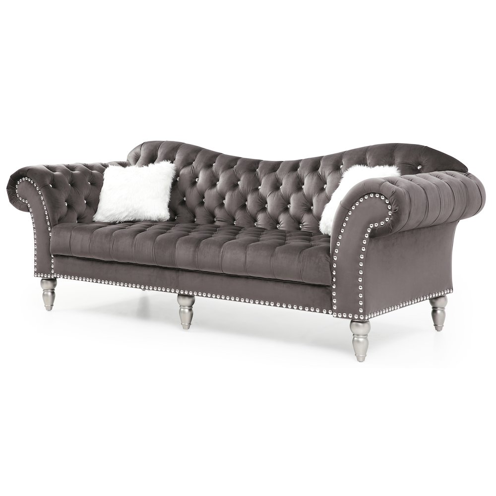Glory Furniture Wilshire Sofa in Gray Color. Picture 1