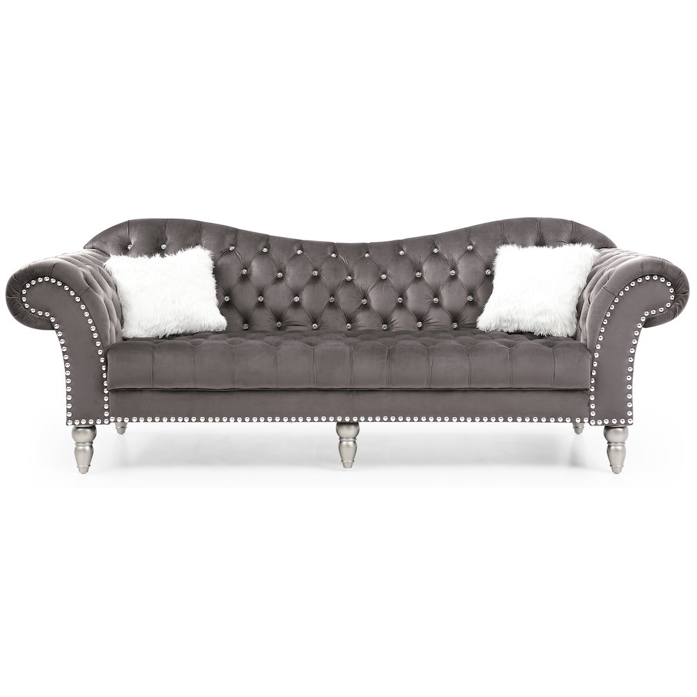 Glory Furniture Wilshire Sofa in Gray Color. Picture 2