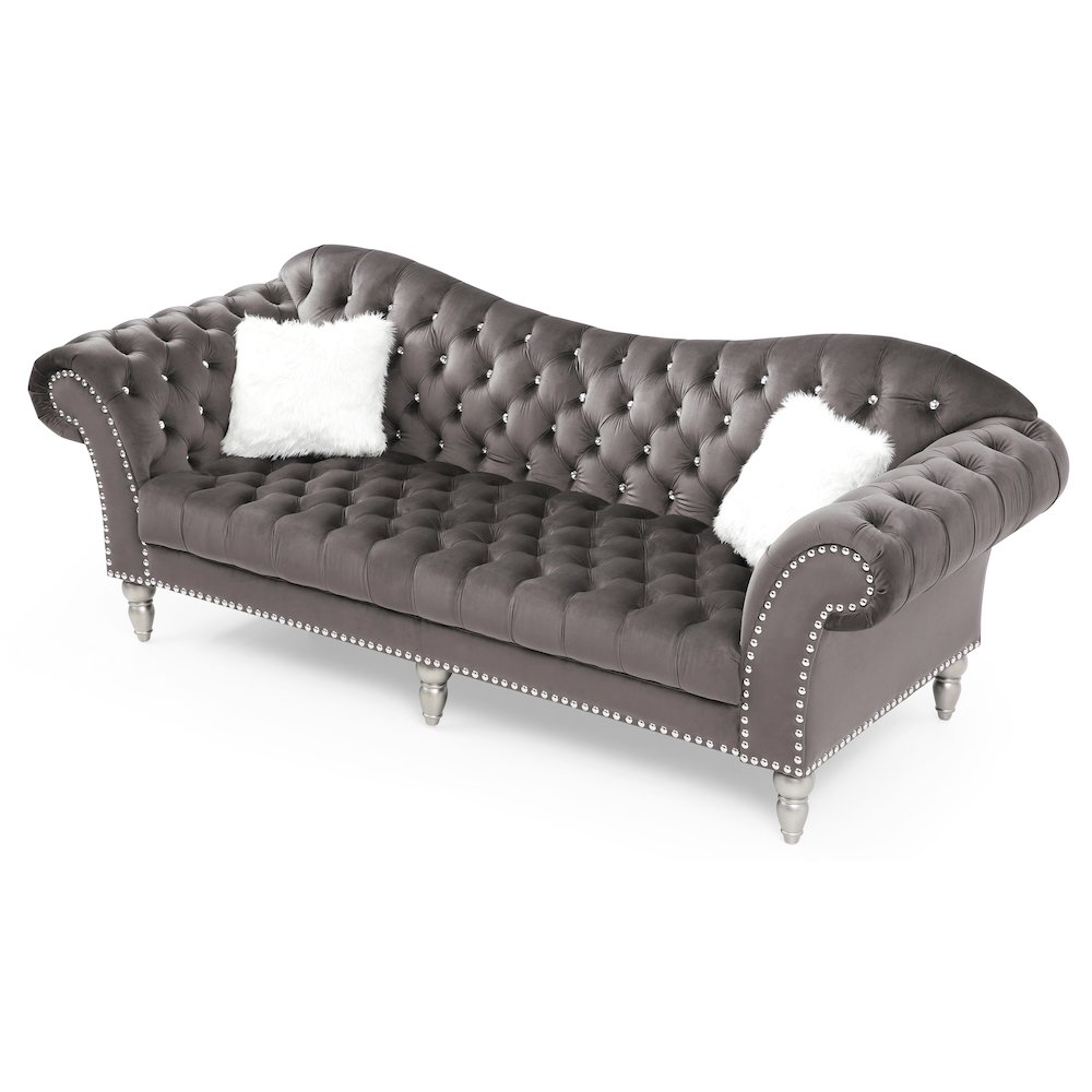 Glory Furniture Wilshire Sofa in Gray Color. Picture 3