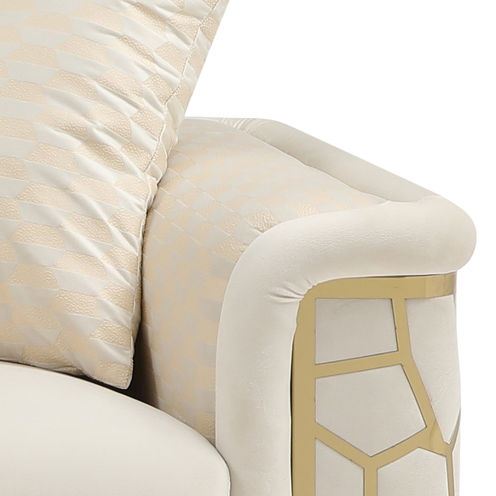 Glory Furniture Talia Sofa in Ivory Color. Picture 5