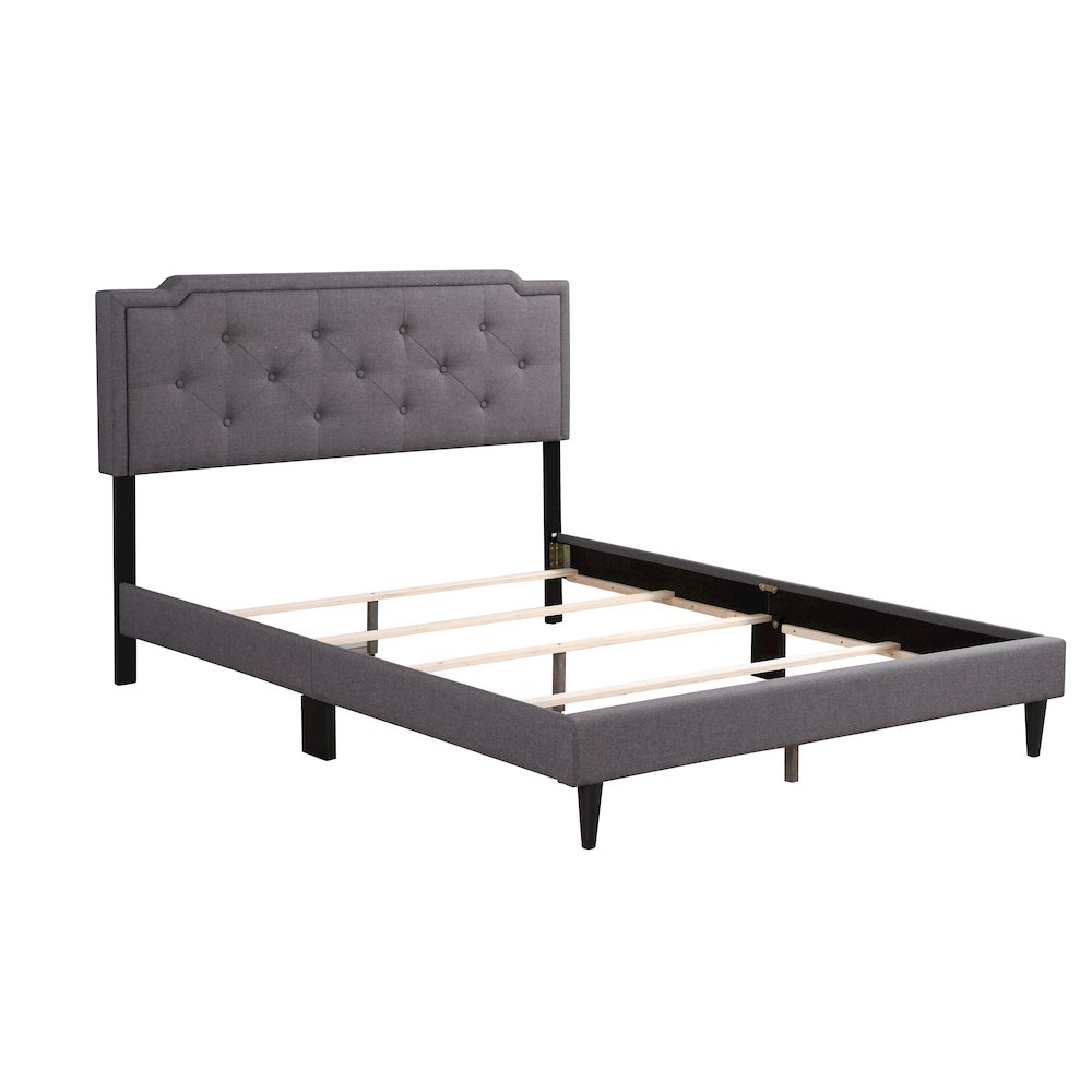 Glory Furniture Deb Queen Bed in Gray Color. Picture 3