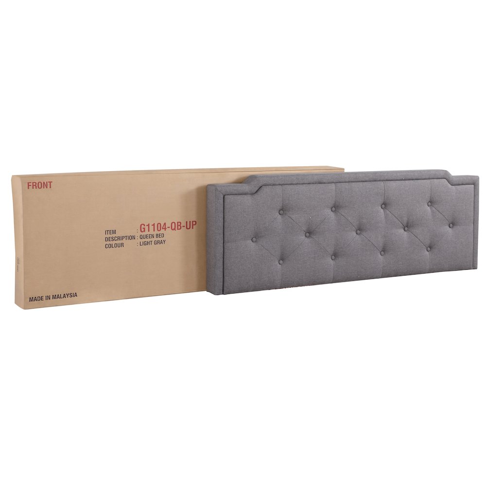Glory Furniture Deb Queen Bed in Gray Color. Picture 5