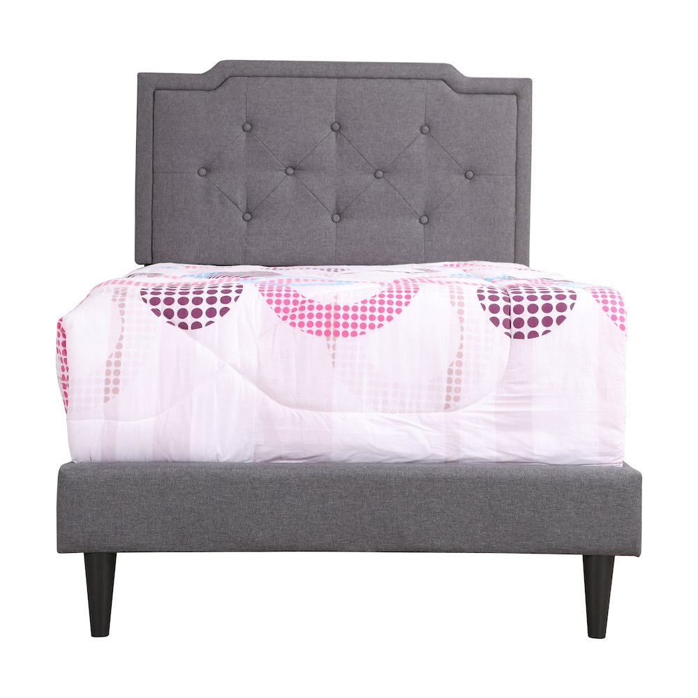 Glory Furniture Deb Twin Bed in Gray Color. Picture 2