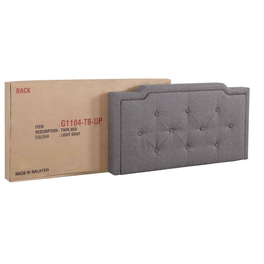 Glory Furniture Deb Twin Bed in Gray Color. Picture 5