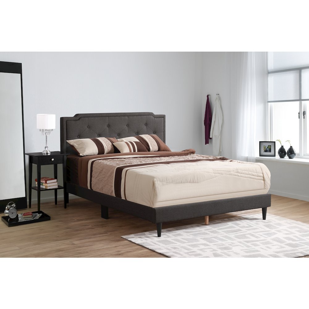 Glory Furniture Deb Queen Bed in Black Color. Picture 7