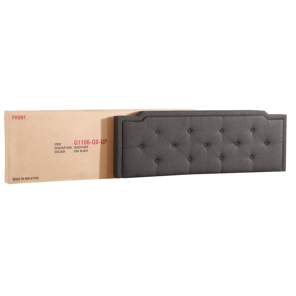 Glory Furniture Deb Queen Bed in Black Color. Picture 5