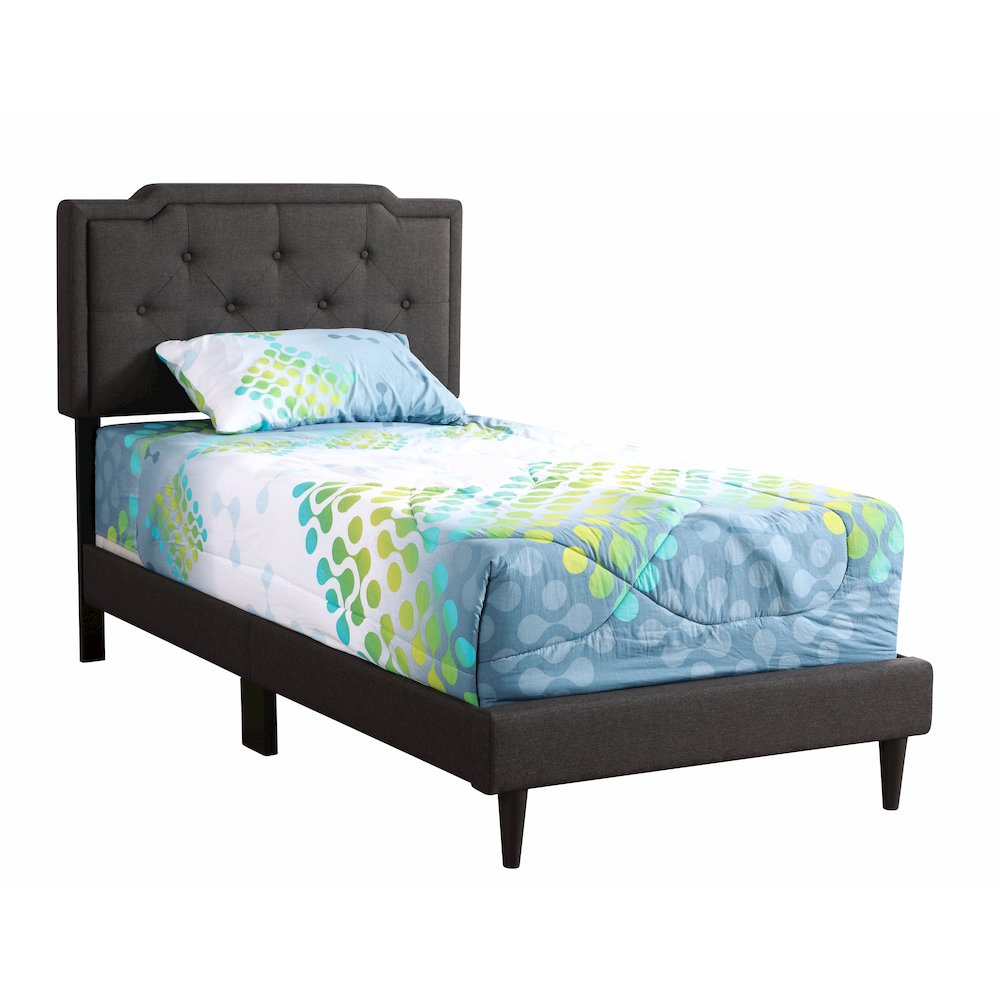 Glory Furniture Deb Twin Bed in Black Color. Picture 1