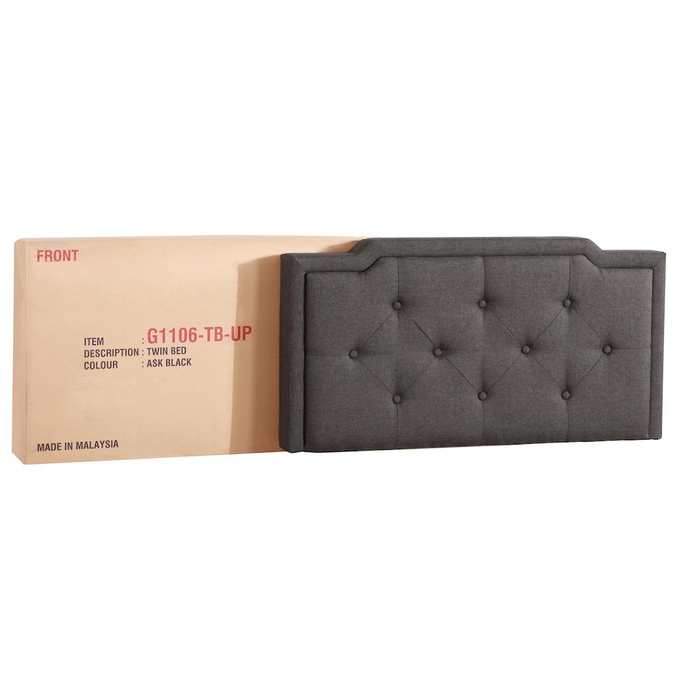 Glory Furniture Deb Twin Bed in Black Color. Picture 5