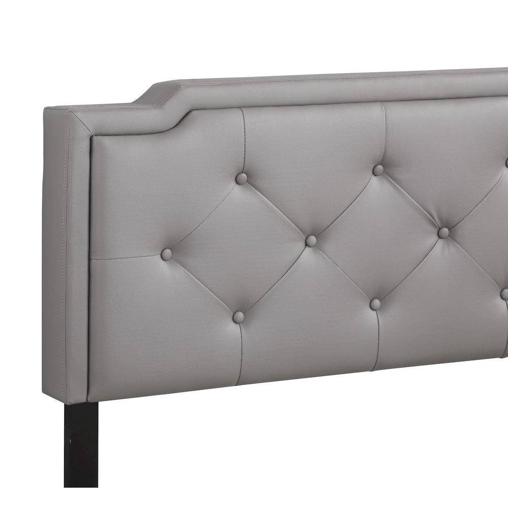 Glory Furniture Deb Queen Bed in Light Grey Color. Picture 4