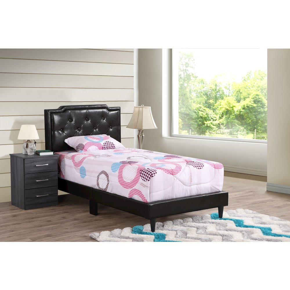 Glory Furniture Deb Twin Bed in Cappuccino Color. Picture 7