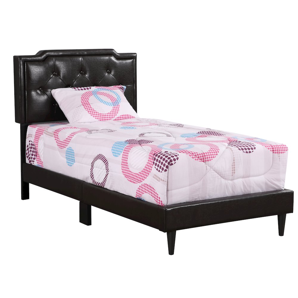 Glory Furniture Deb Twin Bed in Cappuccino Color. Picture 1