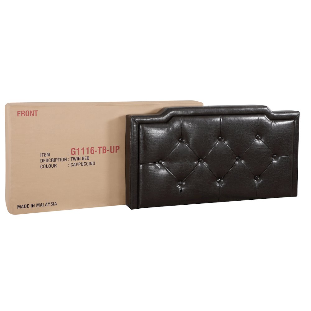 Glory Furniture Deb Twin Bed in Cappuccino Color. Picture 5