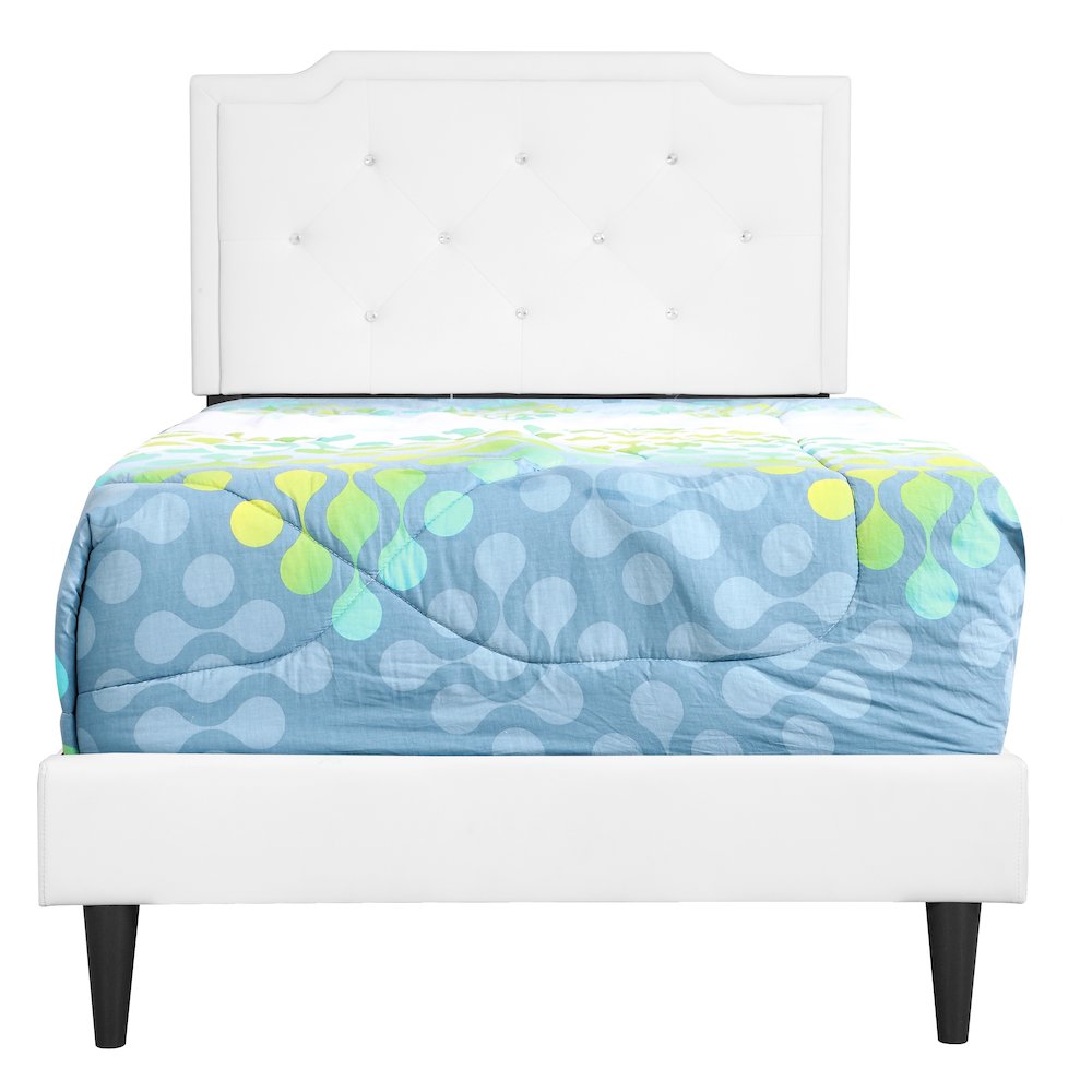 Glory Furniture Deb Twin Bed in White Color. Picture 2