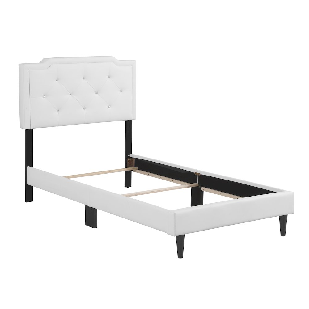 Glory Furniture Deb Twin Bed in White Color. Picture 3