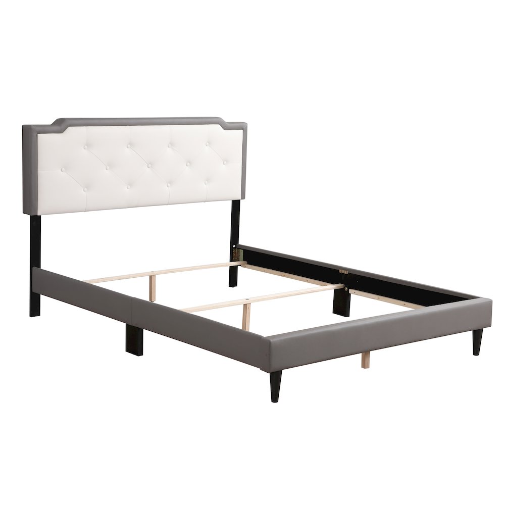 Glory Furniture Deb   Queen Bed - All In One Box, Gray. Picture 4