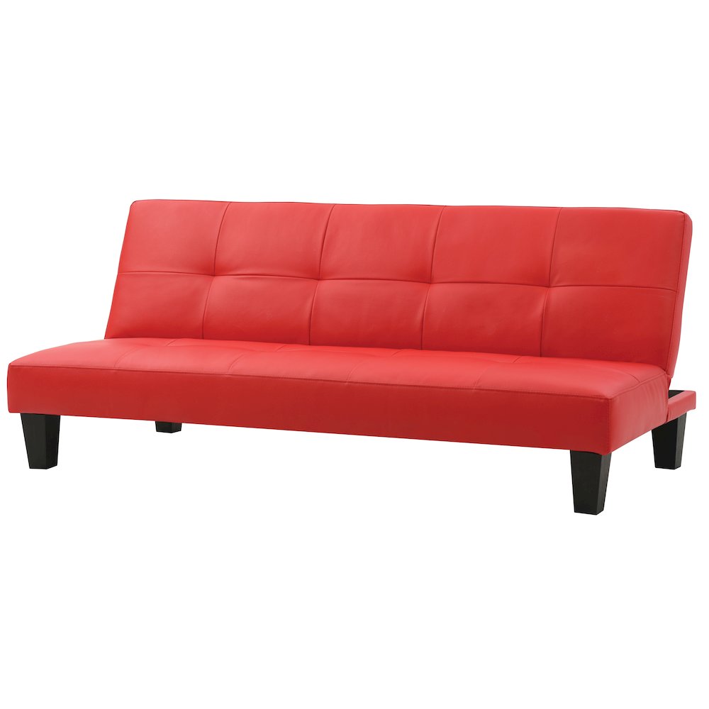 Glory Furniture Alan Sofa Bed in Red Color. Picture 1