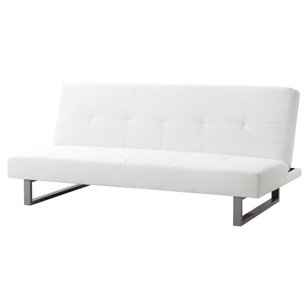 Glory Furniture Chroma Sofa Bed in White Color. Picture 1