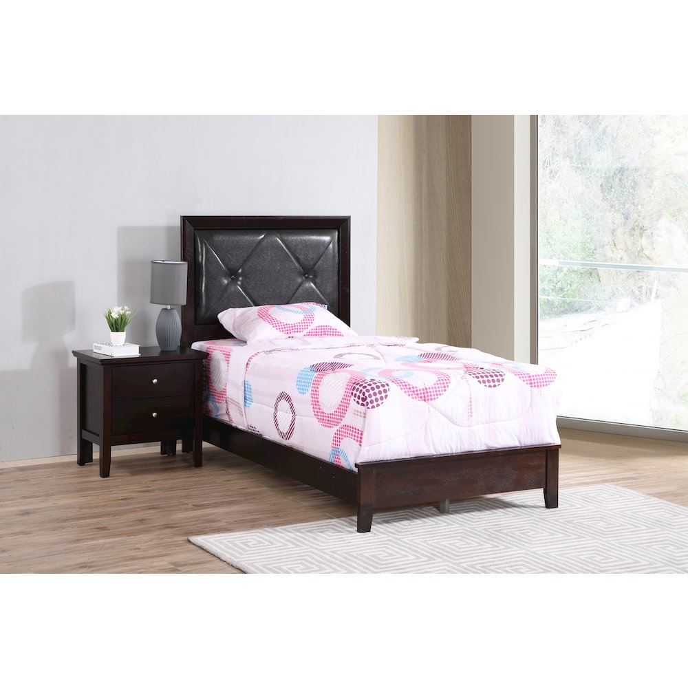 Glory Furniture Primo Twin Bed in Espresso Color. Picture 5