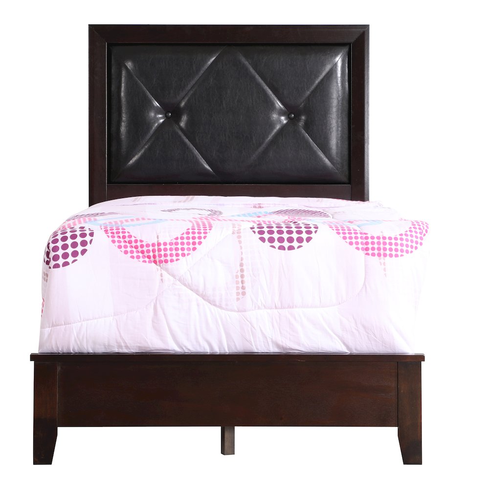 Glory Furniture Primo Twin Bed in Espresso Color. Picture 2