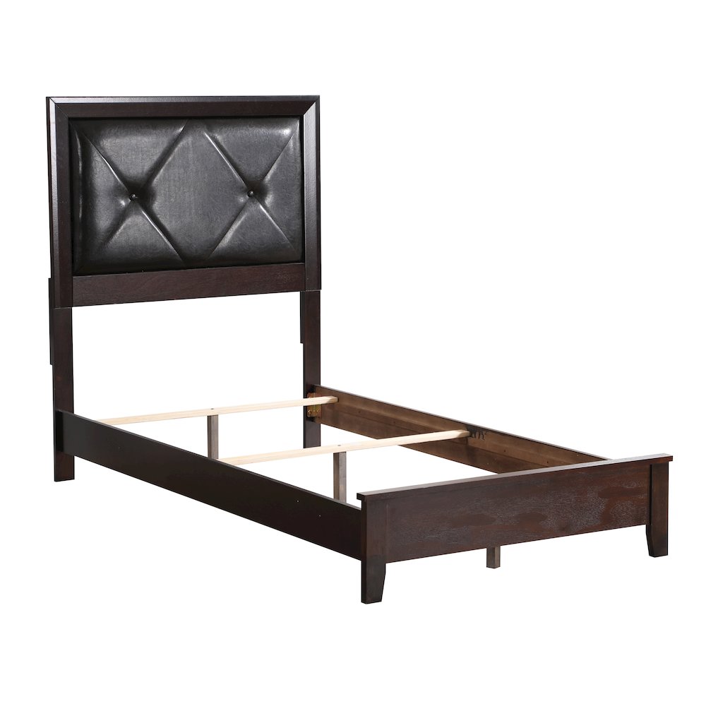 Glory Furniture Primo Twin Bed in Espresso Color. Picture 3