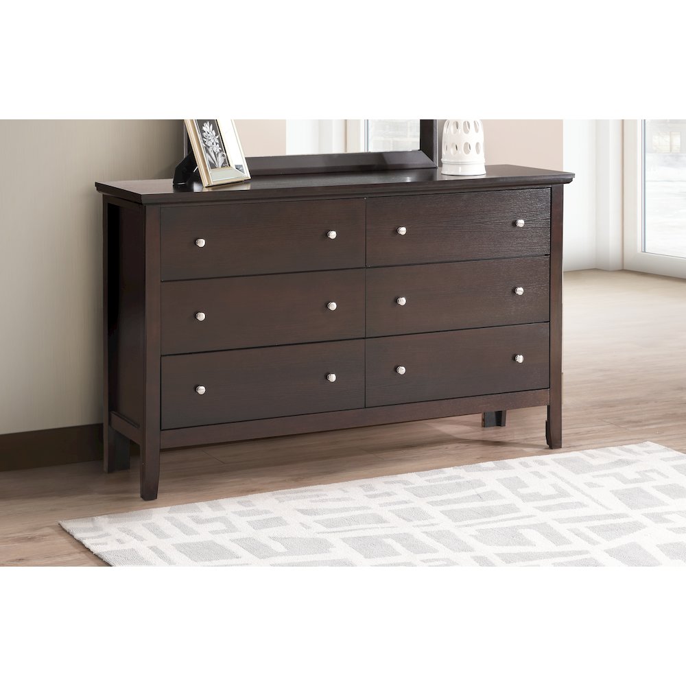 Glory Furniture Primo Dresser in Espresso Color. Picture 7