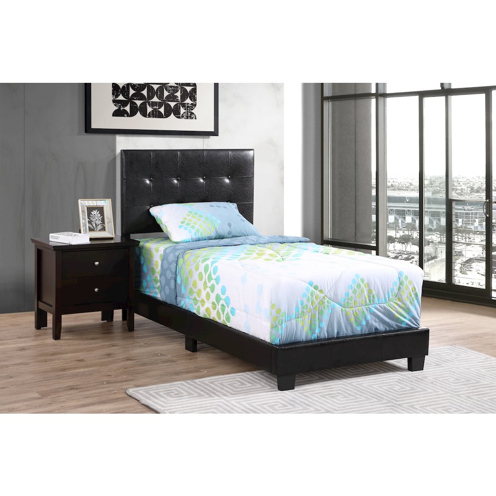 Glory Furniture Caldwell Twin Bed in Black Color. Picture 7