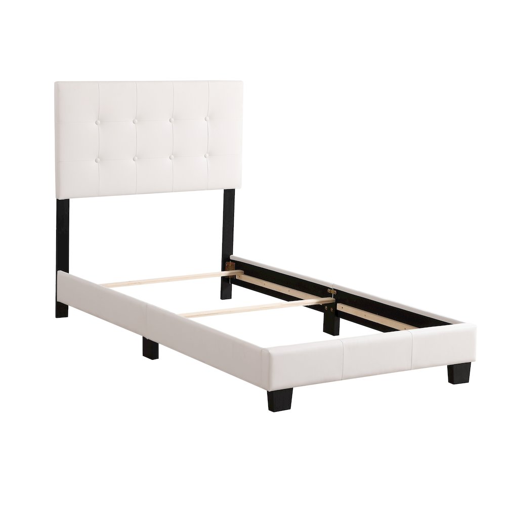 Glory Furniture Caldwell Twin Bed in White Color. Picture 3
