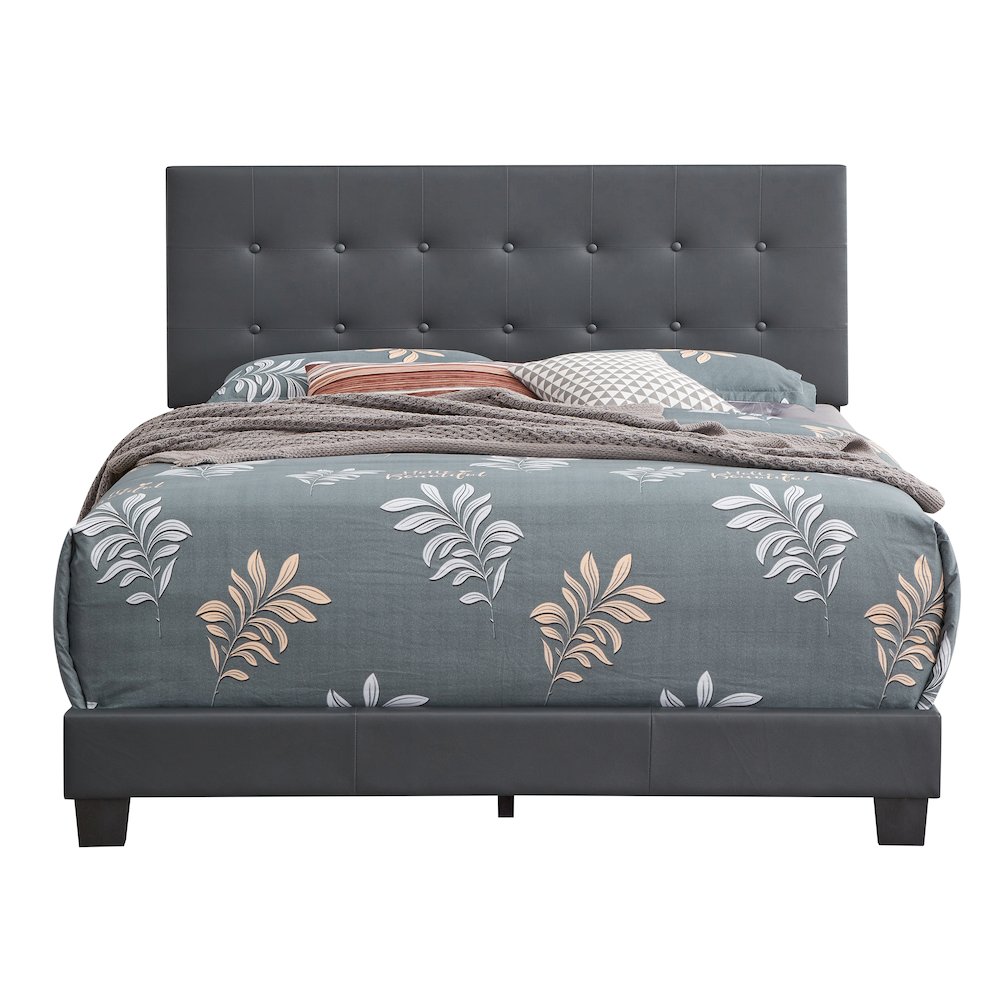 Glory Furniture Caldwell Queen Bed in Dark Grey Color. Picture 2
