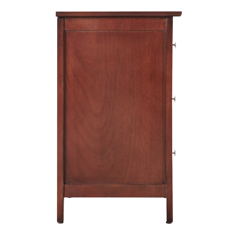 Glory Furniture Daniel   3 Drawer Nightstand, Cherry. Picture 5