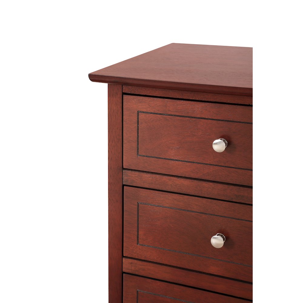 Glory Furniture Daniel   3 Drawer Nightstand, Cherry. Picture 6