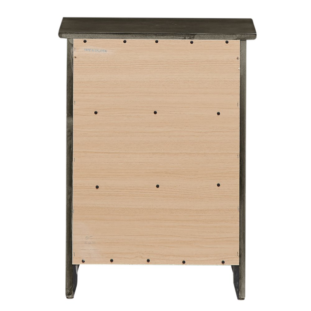 Glory Furniture Daniel Nightstand in Gray Color. Picture 4
