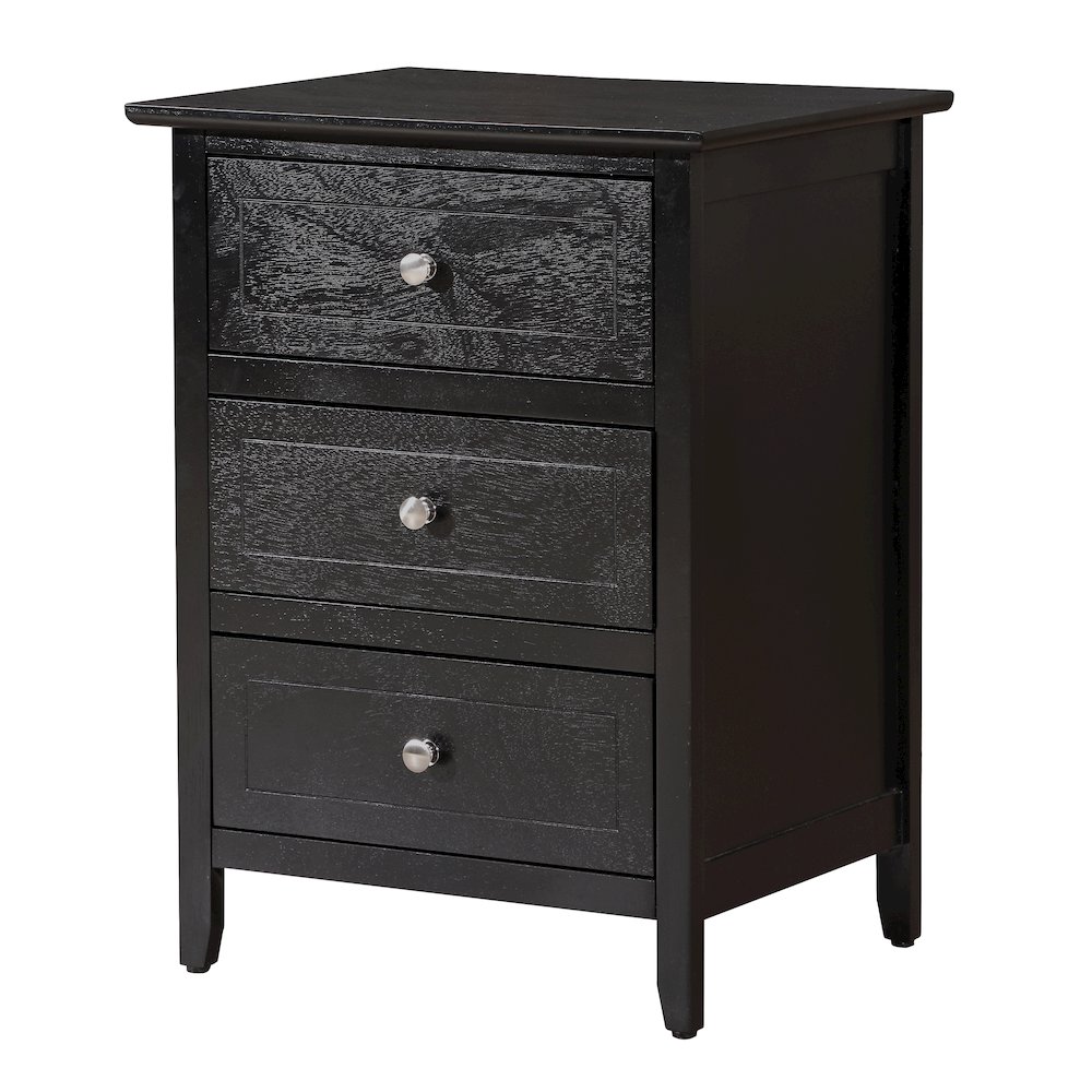Glory Furniture Daniel Nightstand in Black Color. Picture 1