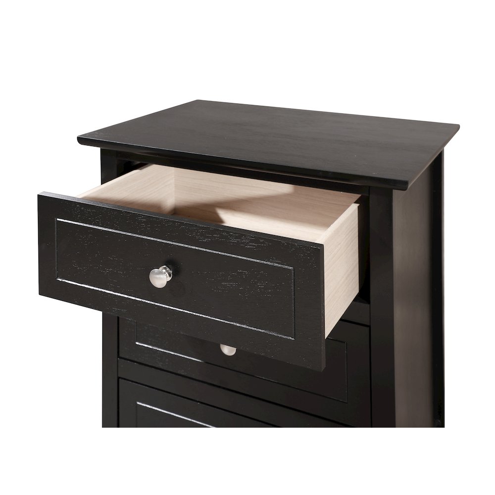 Glory Furniture Daniel Nightstand in Black Color. Picture 3