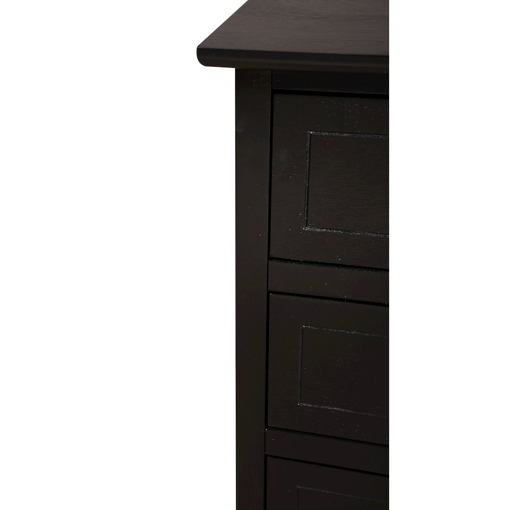 Glory Furniture Daniel Nightstand in Black Color. Picture 6