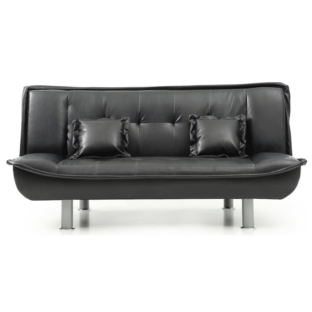 Glory Furniture Lionel Sofa Bed in Black Color. Picture 2