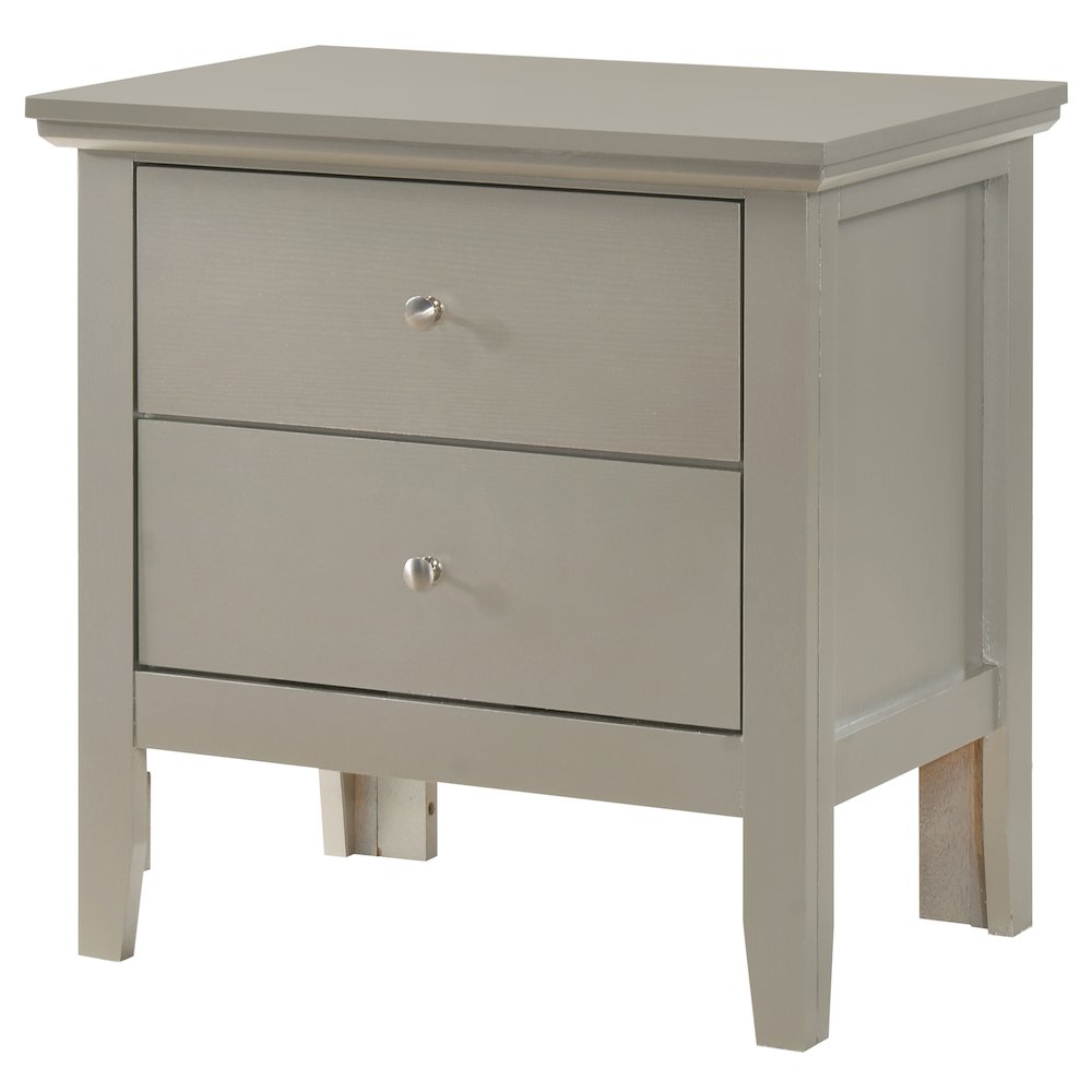 Glory Furniture Primo Nightstand in Champagne Color. Picture 2
