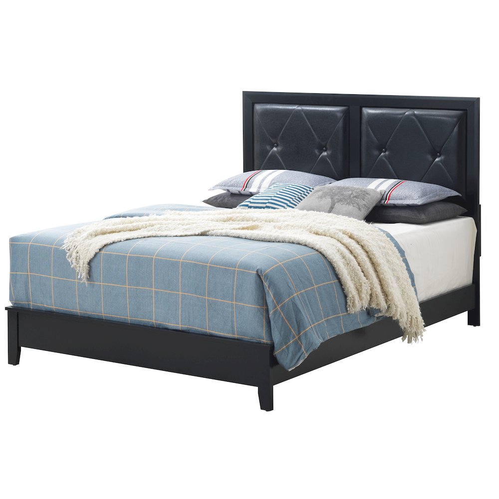 Glory Furniture Primo Queen Bed in Black Color. Picture 1