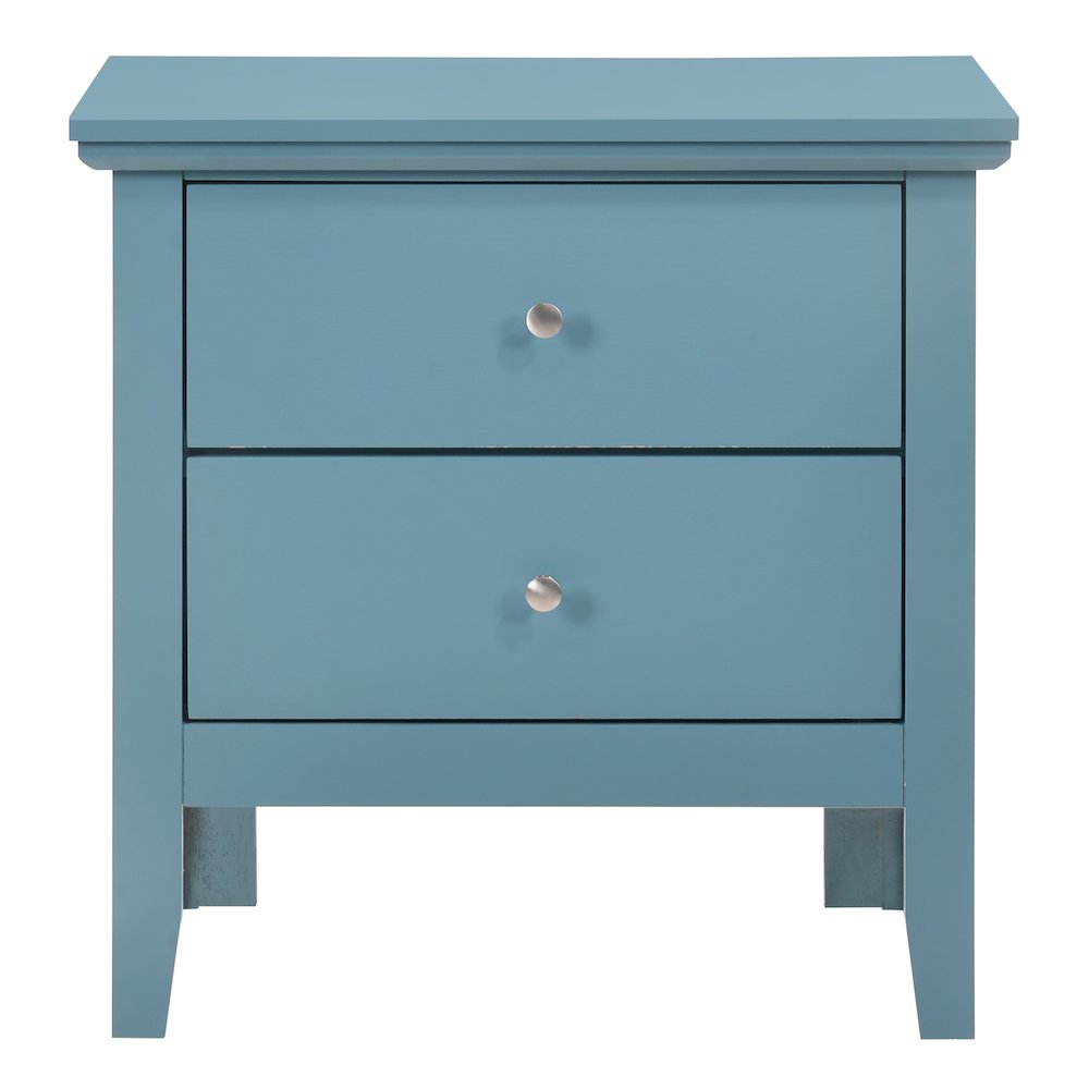 Glory Furniture Primo Nightstand in Teal Color. Picture 2