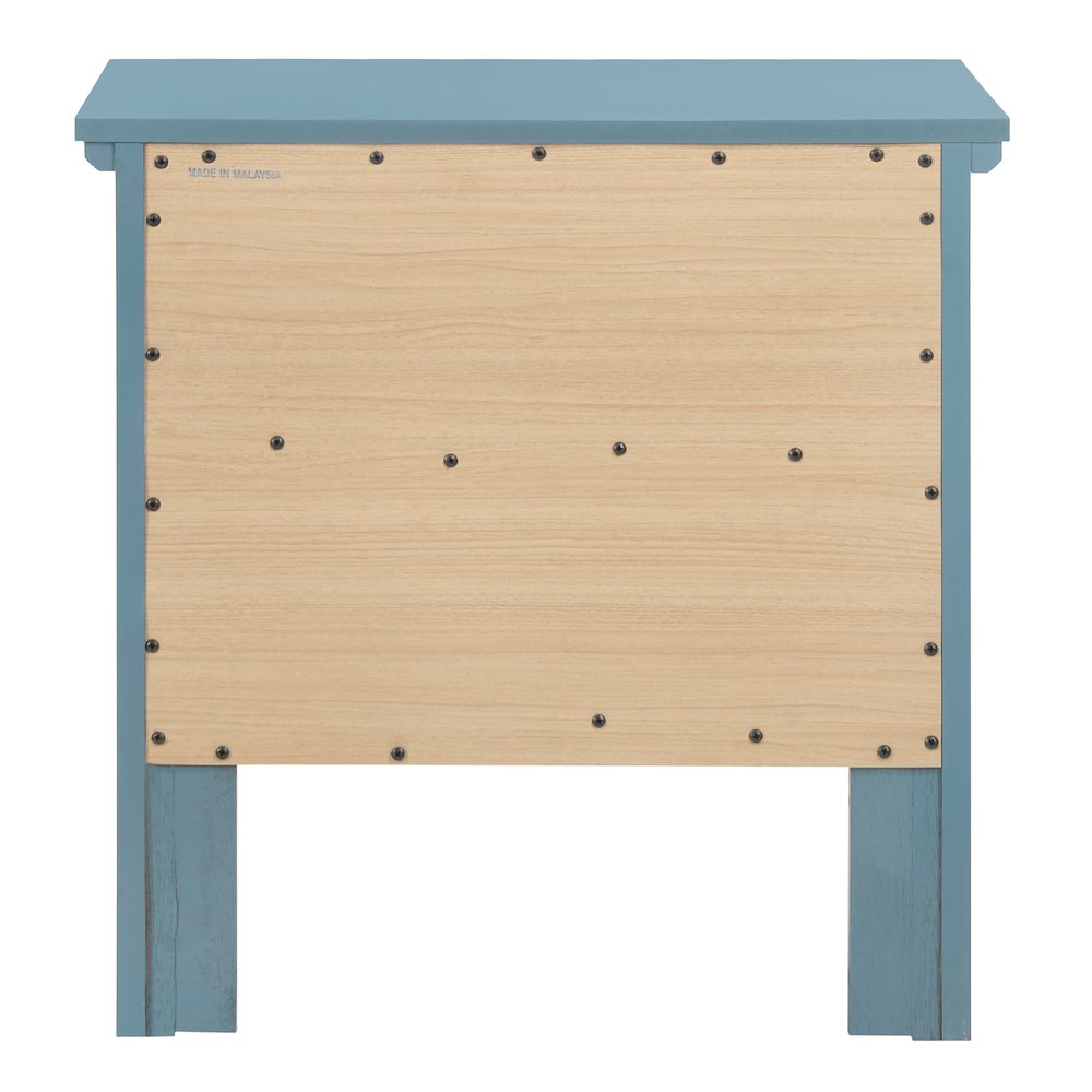 Glory Furniture Primo Nightstand in Teal Color. Picture 4
