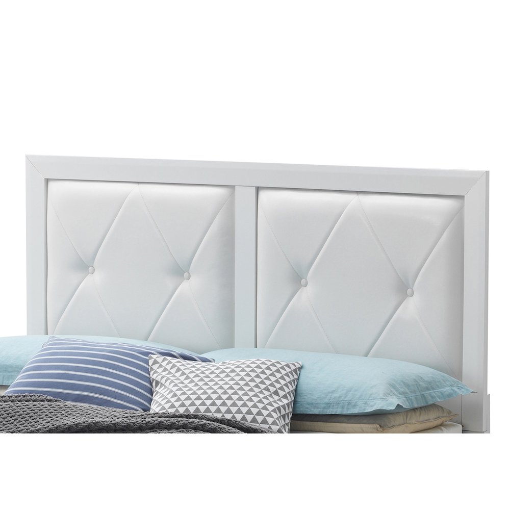 Glory Furniture Primo Queen Bed in White Color. Picture 5