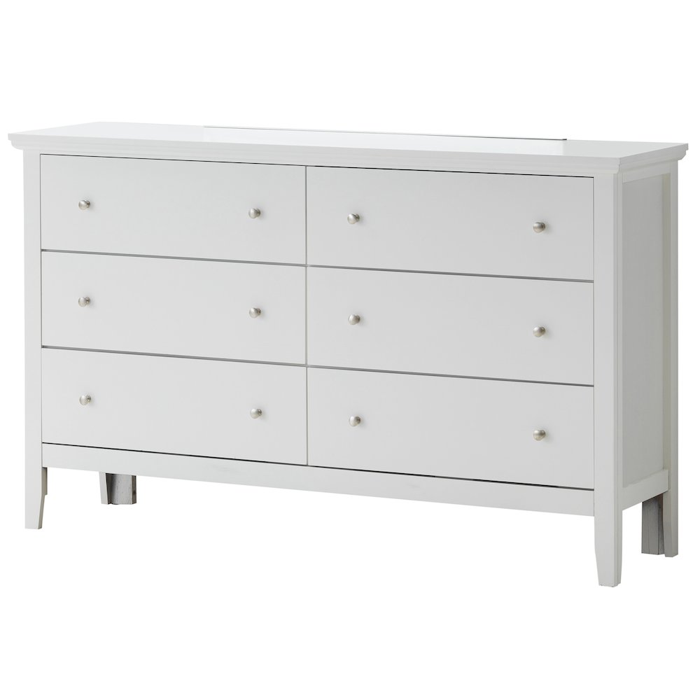 Glory Furniture Primo Dresser in White Color. Picture 1